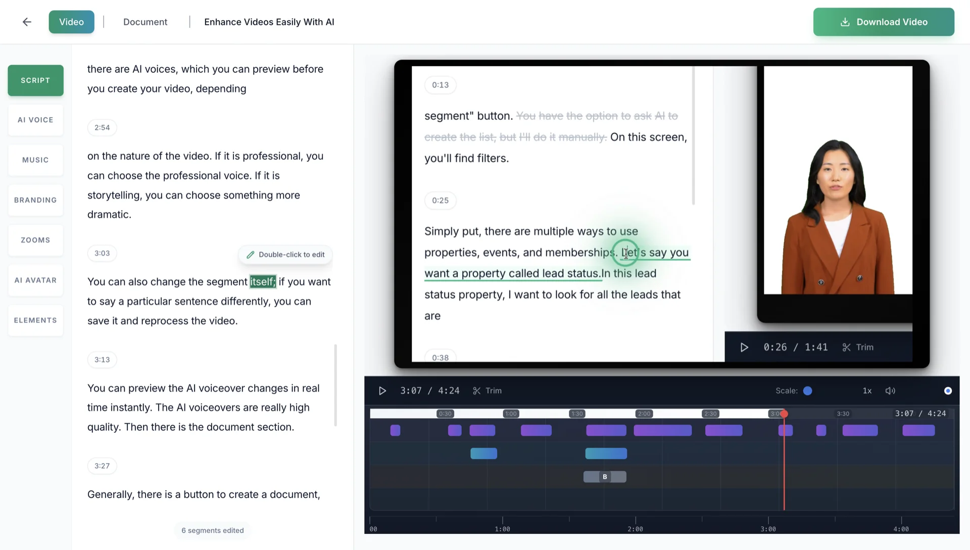 Edit scripts, not timelines