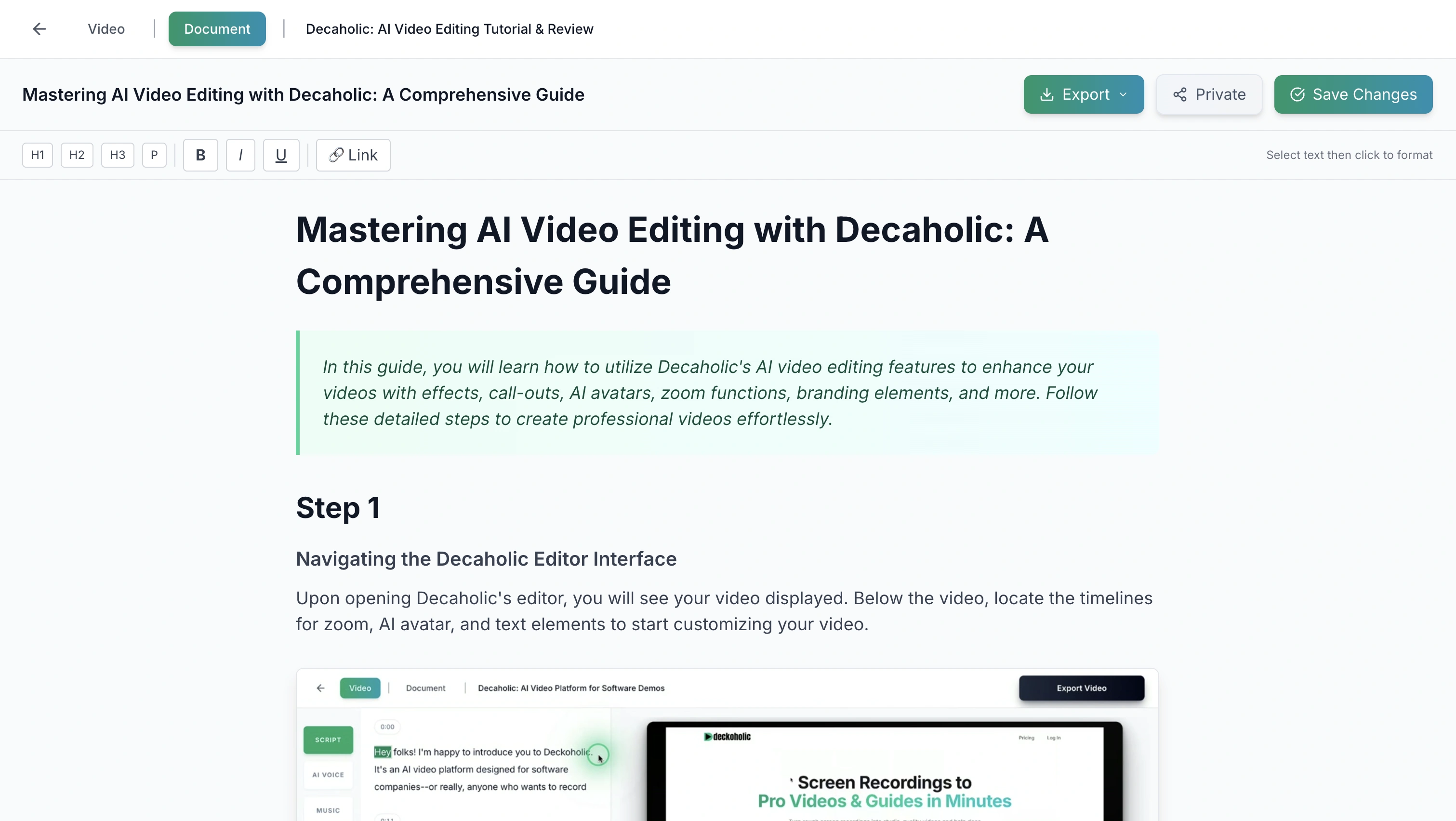 Videos become guides